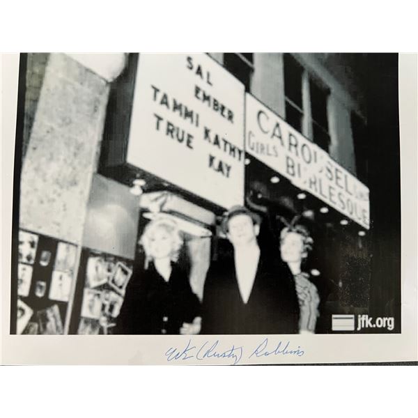 JFK Assassination Officer Weldon E. "Rusty" Robbins signed photo