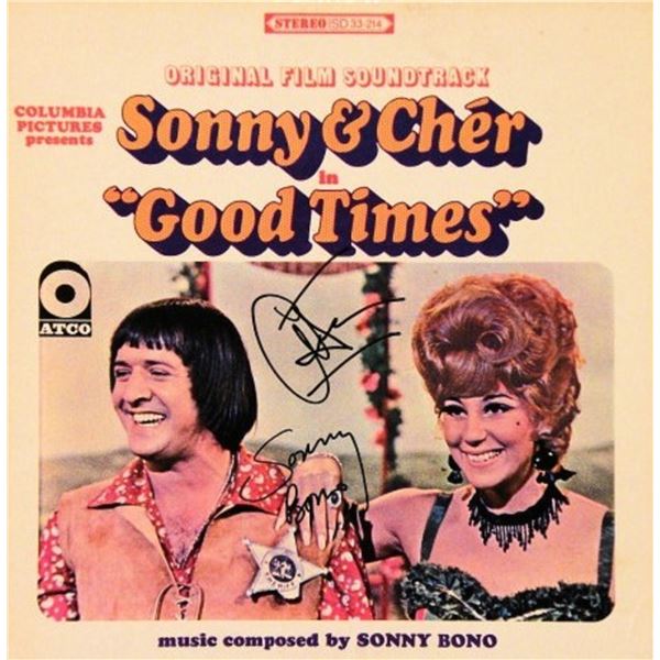 Signed original Sonny and Cher "Good Times" soundtrack album
