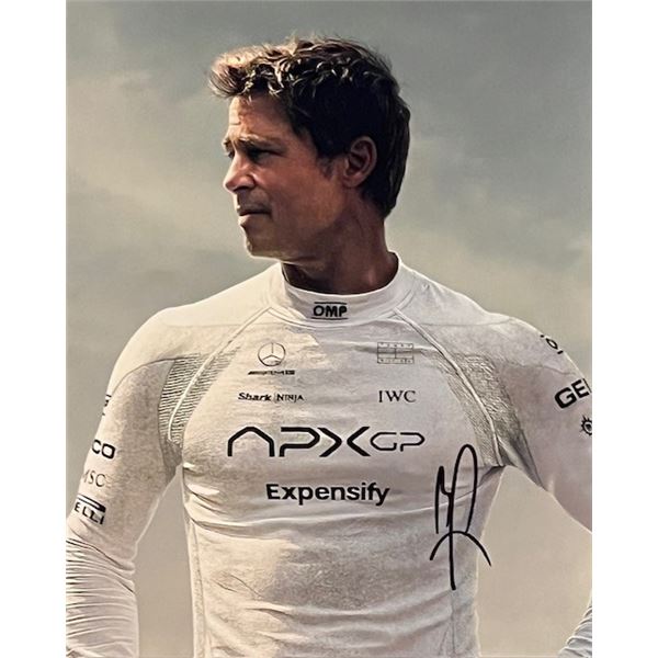 F1 Brad Pitt signed photo