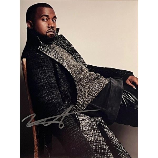 Rapper Kayne West signed photo