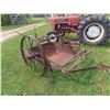 Image 1 : Antique Pull Type Scraper with Steel Wheels