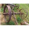Image 2 : 2 Sets Steel Wheels with Wood Axles Diameter 28" & 30 "