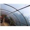 Image 8 : Greenhouse Steel Structure (16ft W x 64ft L x 8ft Peak Height) on 10'' x 10'' Bridge Planking with P