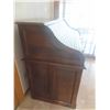 Image 2 : Oak Modern Roll Top Secretary Desk 46'' x 54'' x 29'' 