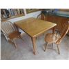 Image 1 : Table 54'' x 35'' x 30'' with 6 Chairs & 12'' Leaf