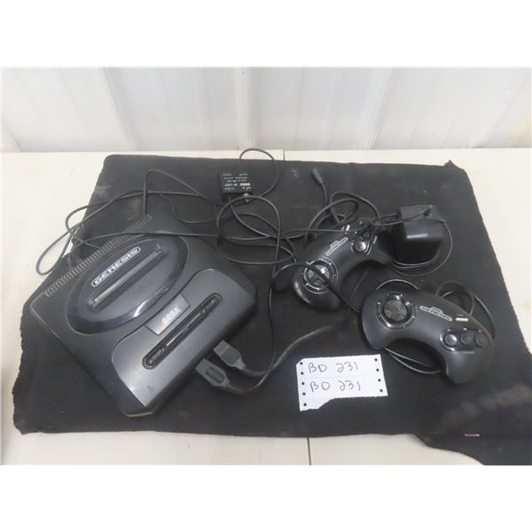 Vintage Sega Genesis Game Console, 