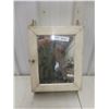 Image 1 : Vintage Rustic Mirrored Wall Cabinet 21"x12.5x5"