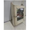 Image 2 : Vintage Rustic Mirrored Wall Cabinet 21"x12.5x5"