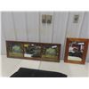 Image 1 : Antique Art Deco Print/ Mirror in Frame 41"x14" 