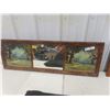 Image 3 : Antique Art Deco Print/ Mirror in Frame 41"x14" 