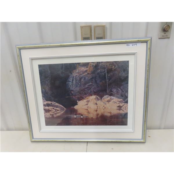 Large Vintage Daryl Jones Signed and Numbered Loons 