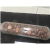Image 3 : Vintage Glass Rolling Pin Full of Pennies