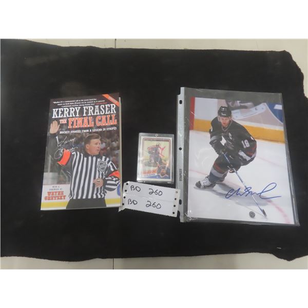Vintage NHL Autograph Lot: Grant Fuhr, Kerry Fraser Book