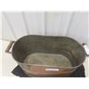 Image 3 : Antique Copper Boiler Wash Tub with Wood Handles