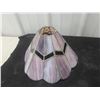 Image 3 : Vintage Tiffany Style Stained Glass Lamp Shade 11' Bottom Diameter 8" Tall