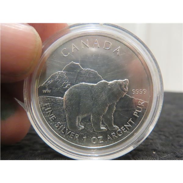 2011 Canada 5.00 Silver Coin .9999 1 oz