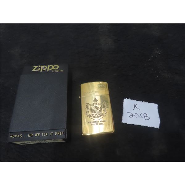 Zippo Kingdom of Hawaii Coat of Arms Lighter Case