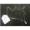 Image 2 : 10Kt Gold + Diamond 18" Necklace with Pendant 3.6 gr. 