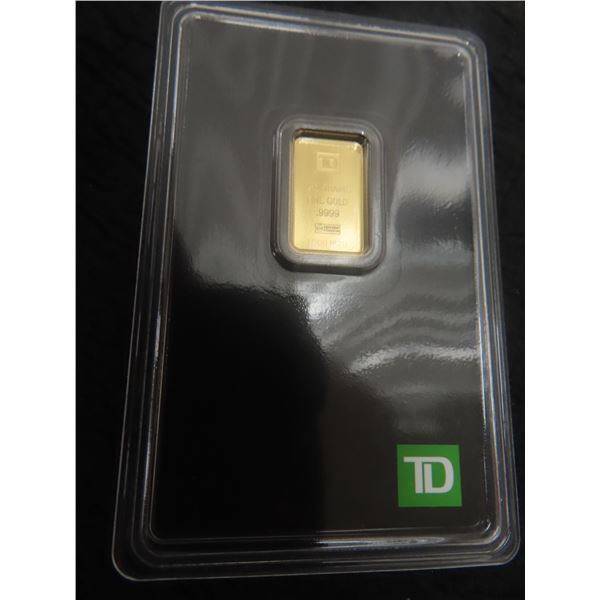 TD 2.5 gr. Fine Gold .9999