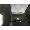Image 1 : 14Kt White Gold + Diamond Size 3 1/2 Ring 1.8 gr.