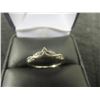 Image 1 : 10Kt White Gold + Diamond Size 5 1/2 1.6 gr 