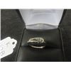 Image 3 : 10Kt White Gold + Aquamarine Size 5 Ring 1.3 gr.