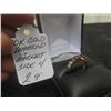 Image 3 : 10Kt Gold Diamond + Garnet Size 4   2gr.