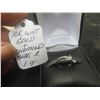 Image 1 : 10Kt White Gold + Diamond Ring Size 2 1gr.