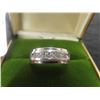 Image 1 : 10Kt White Gold +Diamond Ring Size 10 6gr. 