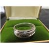 Image 3 : 10Kt White Gold +Diamond Ring Size 10 6gr. 