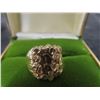 Image 1 : 10Kt Gold Nugget Style Size 8 Ring 3.3gr.