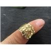 Image 2 : 10Kt Gold Nugget Style Size 8 Ring 3.3gr.
