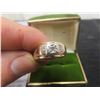 Image 2 : 10Kt Gold + Diamond Size 9 1/2 Ring 4gr.
