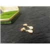 Image 3 : 14KT Gold + Diamond Pair of Earrings 2.3gr.