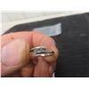 Image 2 : 10Kt White Gold + Diamond Size 6 1/2 1.8gr.