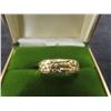 Image 1 : 10Kt Gold Band with 24K Nuggets Size 10 9.3gr.