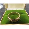 Image 2 : 10Kt Gold Band with 24K Nuggets Size 10 9.3gr.