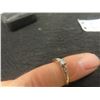 Image 2 : 14Kt Gold + Diamond Size 6 1/2 2.2gr.