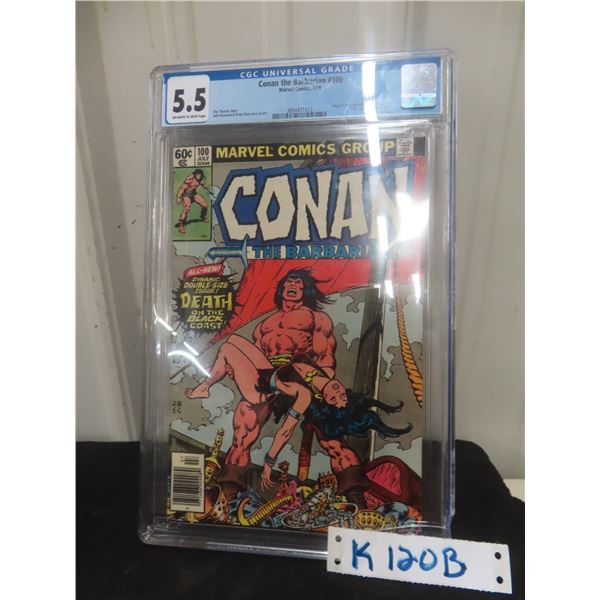 Conan the Barbarian #100 CGC 5.5 Off White to White Pages 