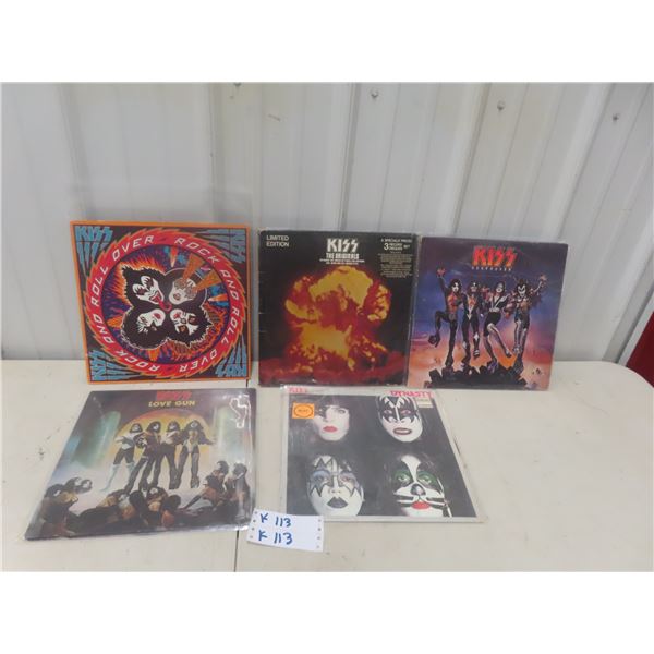 5 X Records KISS