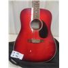 Image 3 : Traditions Model TG750 Red Acoustic Guitar with Soft Case