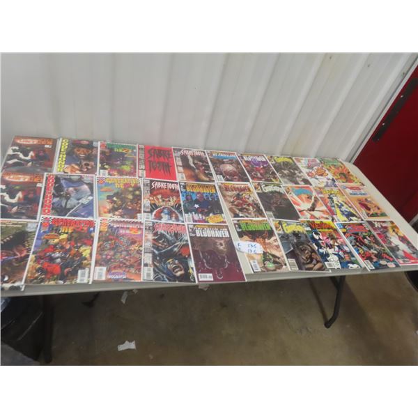 30x Mixed Comics, Ninja Turtles, Sabretooth, X-Force, Venom + 