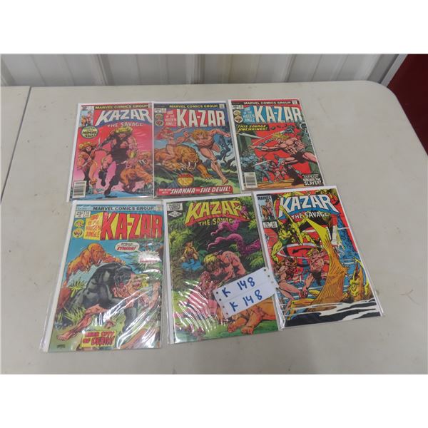 6x Kozar Comics including Issue 1,2 .20cent to .70cent