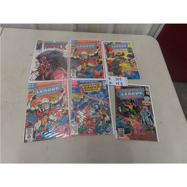6x Comics Justice League, Weapon X