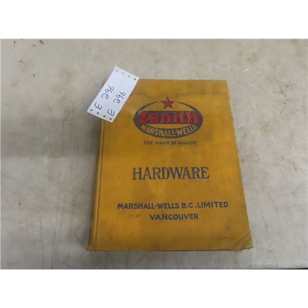 Zenith Marshell Wells Hardware Catalog 