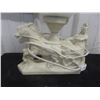 Image 2 : Metal Roman Lamp Horse + Chariot