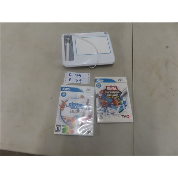 Nintendo Wii Drawing Bundle Udraw Studio 