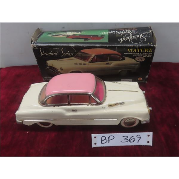 Vintage Friction Powered Sedan Car in Box 