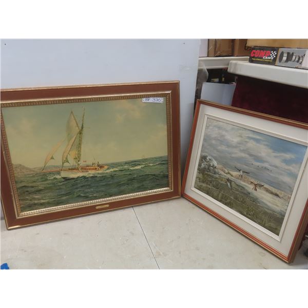 2 Pictures- 1 Easy Landing 16"x20" by Schuder