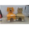 Image 1 : Cat + Dog Childrens Painted Chairs 
